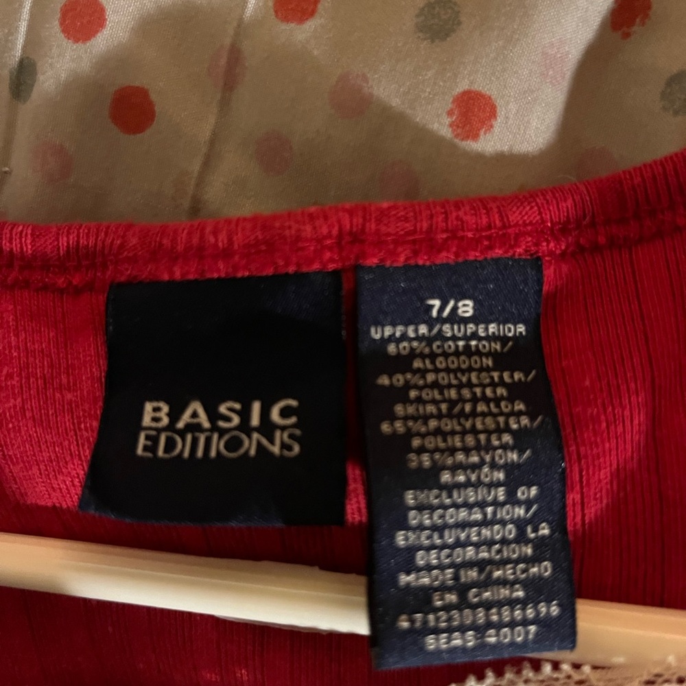 Basic Edition Red/white dress - Picture 3 of 3